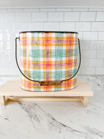 Spring Plaid Buckets