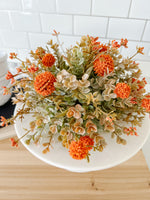 Orange Garden Bliss Half Sphere