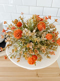 Orange Garden Bliss Half Sphere
