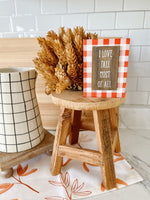 I Love Fall Most Of All - Orange Plaid