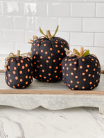 Black Pumpkin Orange Dot