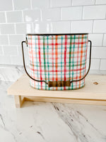 Spring Plaid Buckets