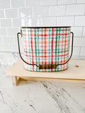 Spring Plaid Buckets