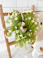 White Flower Mini Wreath