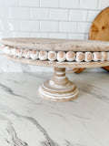 Rustic Beaded Cake Stand