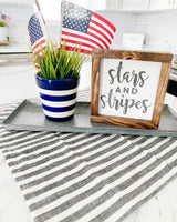 Stars and Stripes- Black