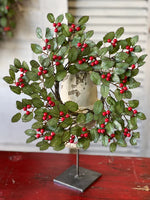 Have A Holly Jolly Christmas Candle Ring w/ Berry