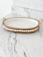 Rustic Beaded Tray