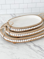 Rustic Beaded Tray