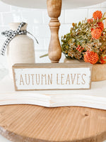 Leaves/ Pumpkins Reversible Sitter