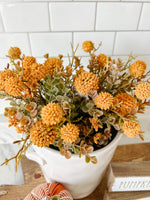 14” Mustard Garden Bliss Floral Pick