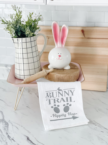 Bunny Trail Tea Towel