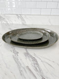 Decorative Galvanized Oval Trays