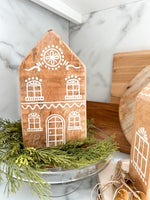 Gingerbread Hand-Painted Mango Wood House,