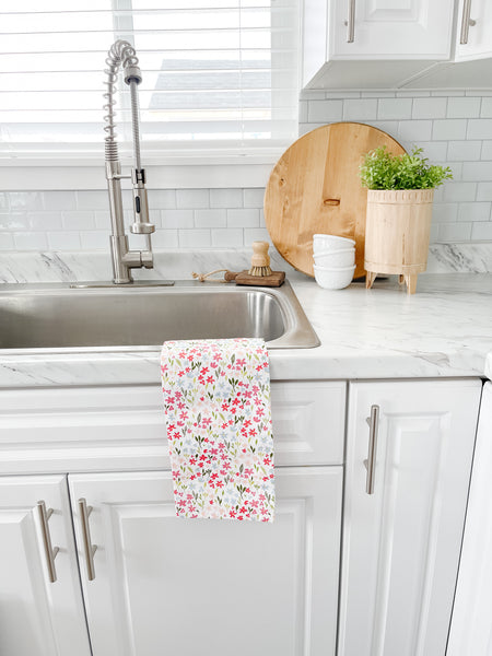 Spring Flowers Tea Towel