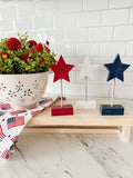 Set Of Three Stars On Base