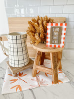 I Love Fall Most Of All - Orange Plaid