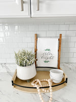 All Is Calm All Is Bright Tea Towel