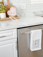Love Love Love Tea Towel