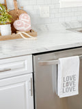 Love Love Love Tea Towel