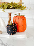 Black Pumpkin Orange Dot