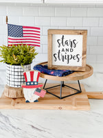 Stars and Stripes- Black