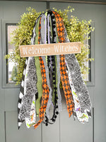 Welcome Witches Wreath Sign