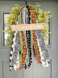 Welcome Witches Wreath Sign