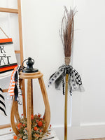 “Herringbone + Spiders” Witches Broom