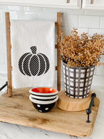 Polka Dot Pumpkin Tea Towel