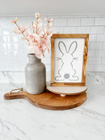 Outline Grey Bunny