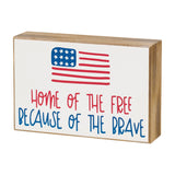 Home Of The Free Box Sign