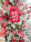 Red Christmas Tags- Set Of Two