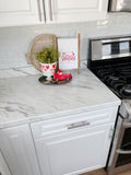Happy Valentines Day— Red+ Pink Tea Towel