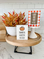 I Love Fall Most Of All - Orange Plaid